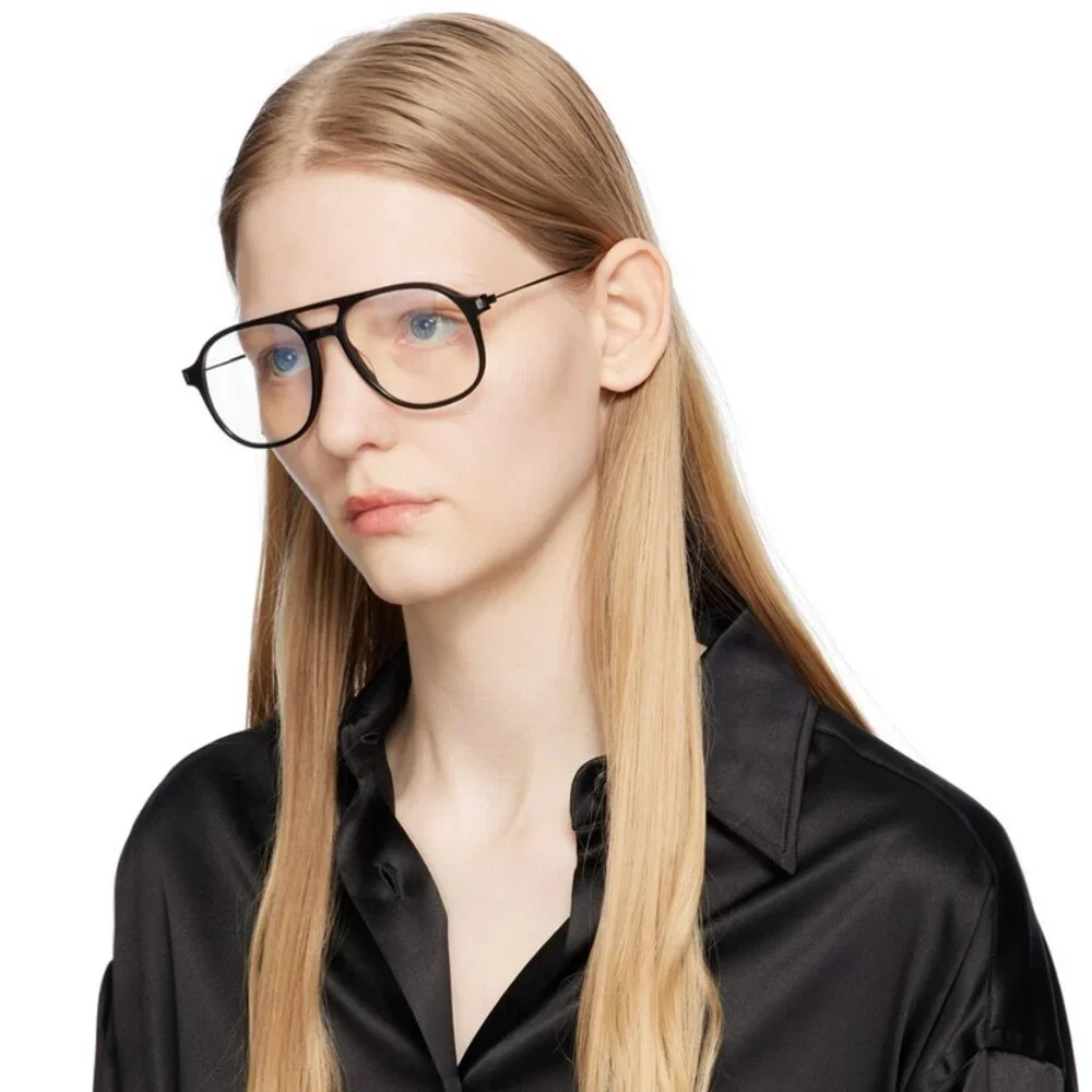 Saint Laurent Women Eyeglasses Black Demo Aviator SL626 001 BRAND NEW